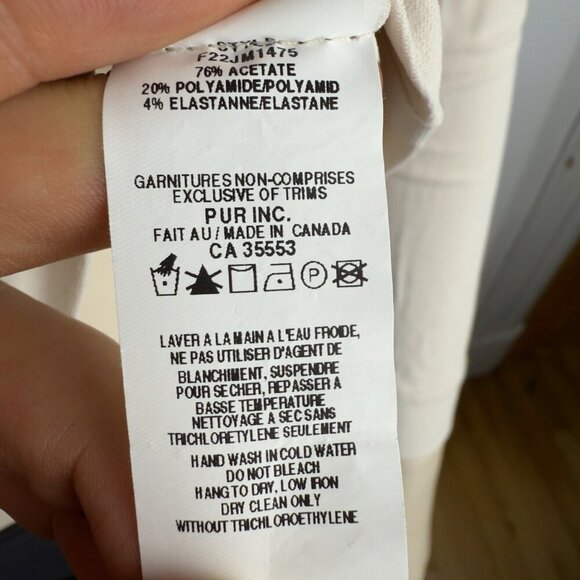 IRIS SETLAKWE Designer Cream Turtleneck Fronced Shoulders Minimalist Top sz S - Picture 5 of 6